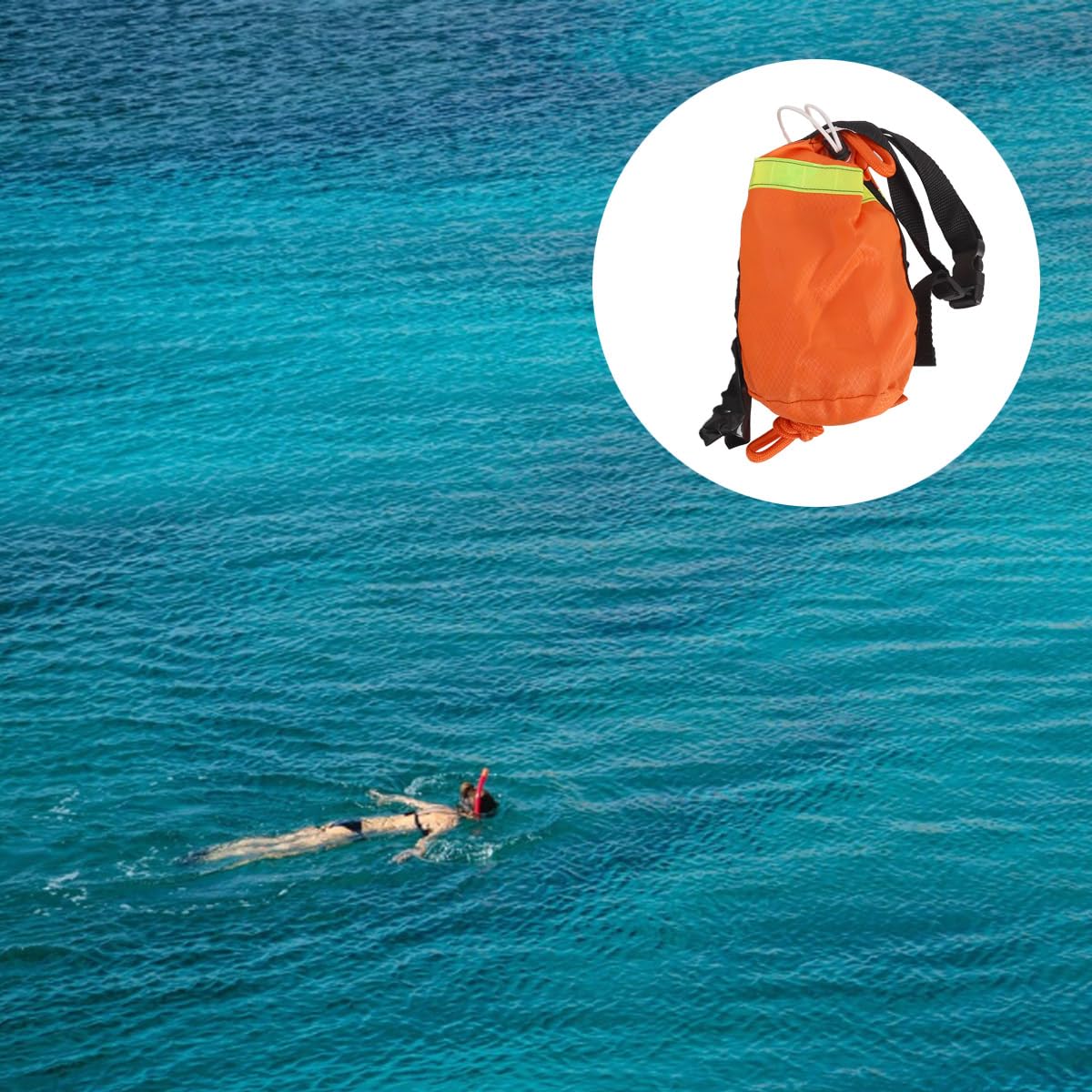 Schwimmender Wurfsack für den Außenbereich – Tragbare, gut sichtbare Wurfleine mit Seil für Camping, Rafting und Outdoor-Arbeit
