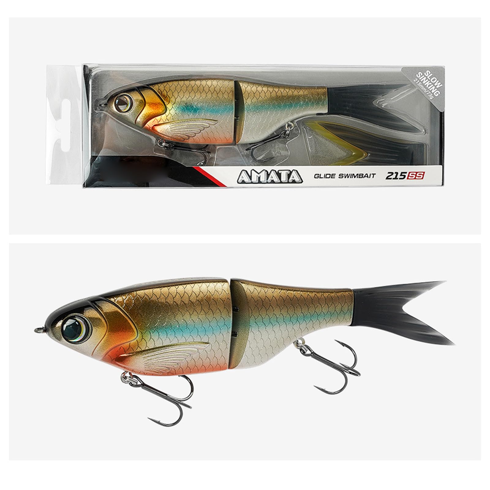 1 x künstliche Angelköder, Segment, Schwimmköder, mehrere Abschnitte, Angelköder, Salzwasserköder, Schwimmköder, mehrere Abschnitte