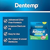 Vista 4 de Dentemp Repair-it Kit de reparación de dentaduras postizas y reline-it Reline-it Kit de dentadura postiza (multipaquete) - Reajustar y apretar