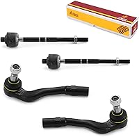 Vista 109 de Metrix Premium Chassis Parts - Kit de 4 piezas de extremos de barra de acoplamiento frontal exterior e interior compatible con Nissan Pathfinder