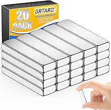Grtard Neodymium Magnets, Super Strong Bar Magnets, Rare Earth Magnets, Small Rectangular Magnets for DIY, Kitchen, Office, Whiteboard and Crafts (20, 40 x 10 x 5 mm)