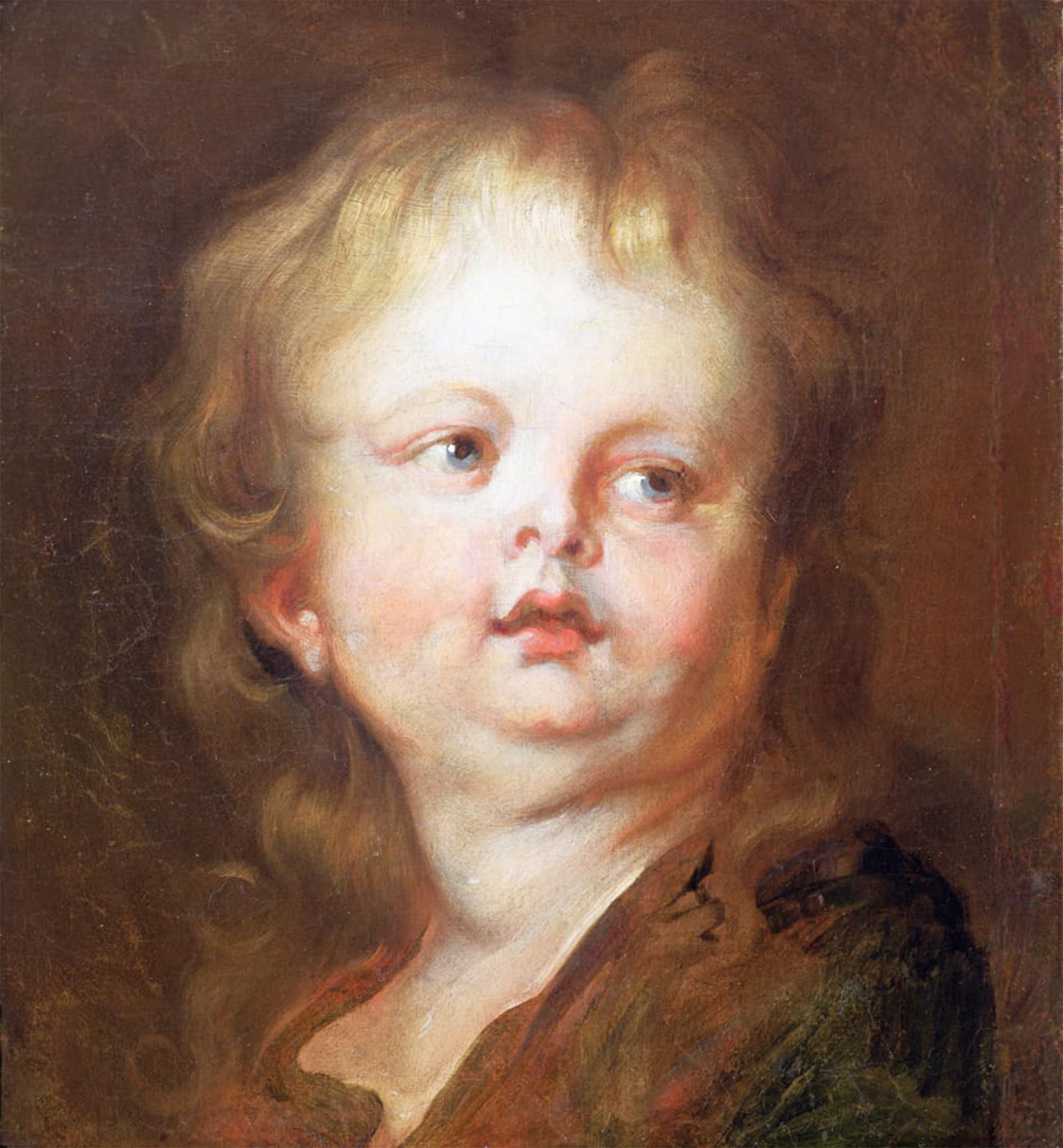 ARTXLXXBN Famous Painting Canvas Artwork Graffiti Print Head of a Boy by Van Dyck Portrait Canvas Image for Home Decor 60x90cm