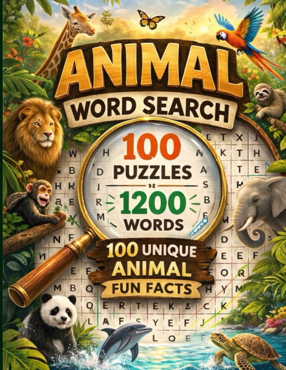 Word Search - Animals of the World (Wild Wonders Collection)
