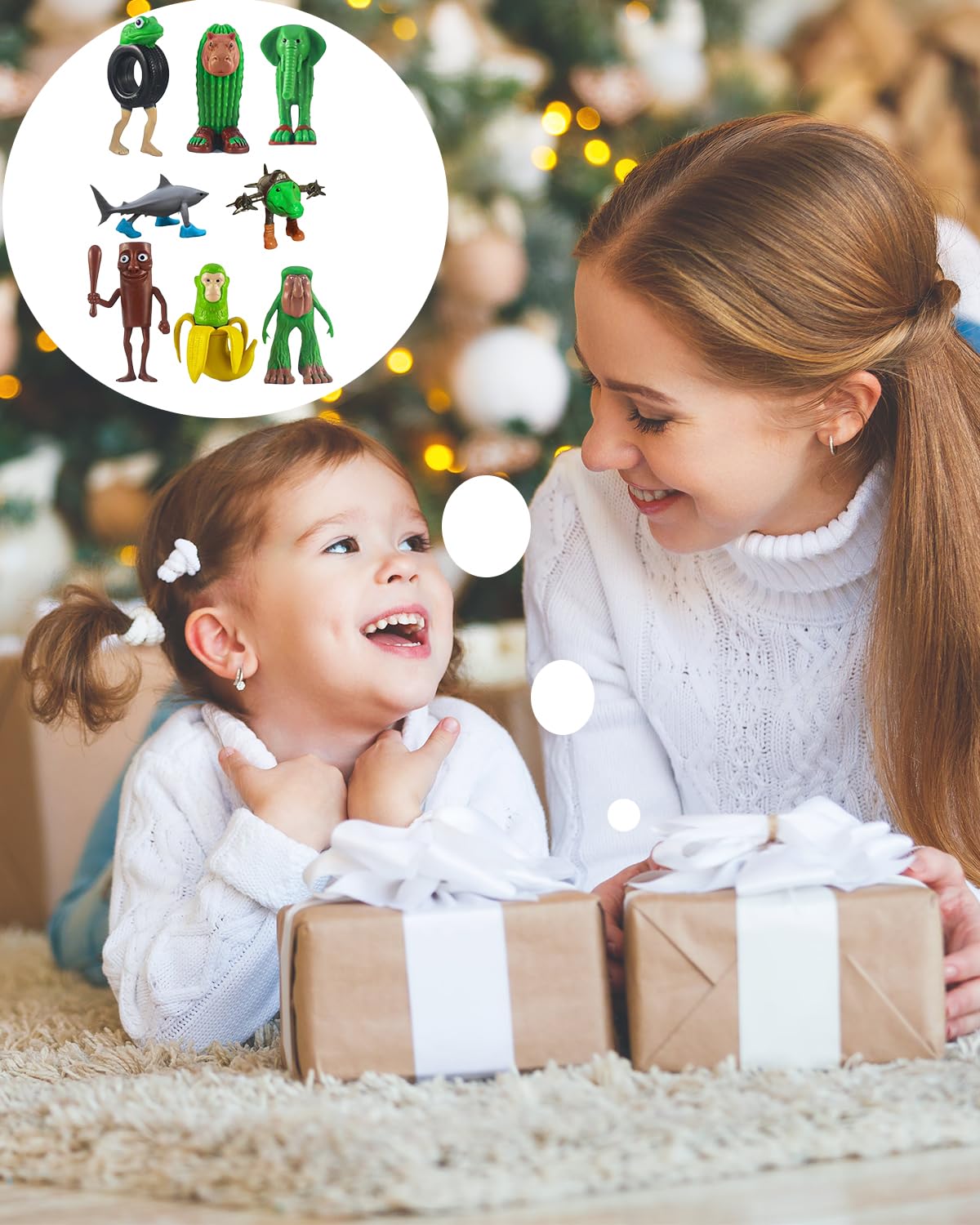 8 personaggi rosso cervello, divertenti personaggi da collezione italiani, per bambini e adulti, Tralalero Tralalala, decorazione perfetta per gli appassionati di gioco dai 6 anni in su