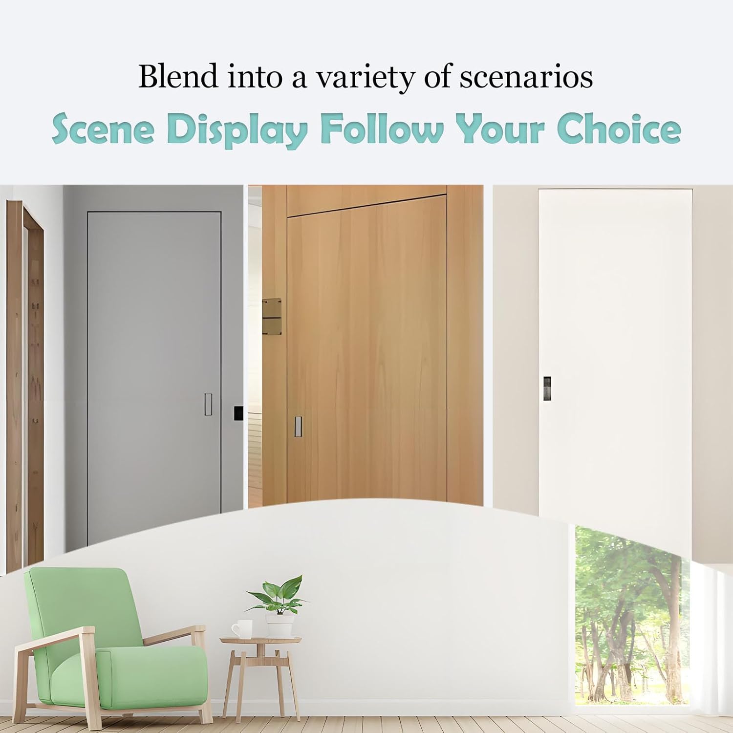 23.6''×31.5" Aluminum Drywall Access Panel Flush Mount Paintable Wall Ceiling Inspection Door for Plumbing Electricity HVAC, Recessed Attic Service Hidden Hatch for Home Garage Office (Green)