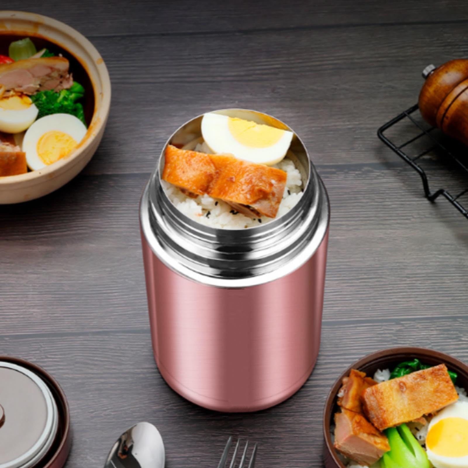 Contenitore Termico per il Pranzo Barattolo Sottovuoto Ermetico da 1,2 L