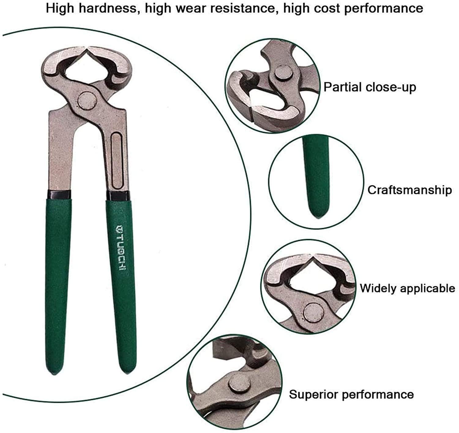 Cortador de pezuñas para herrador de caballos, tijeras de metal equinas, cortador de pezuñas para herradores, cuchillo con mango, suministros estables, alicates de herradura, herramientas de herrado