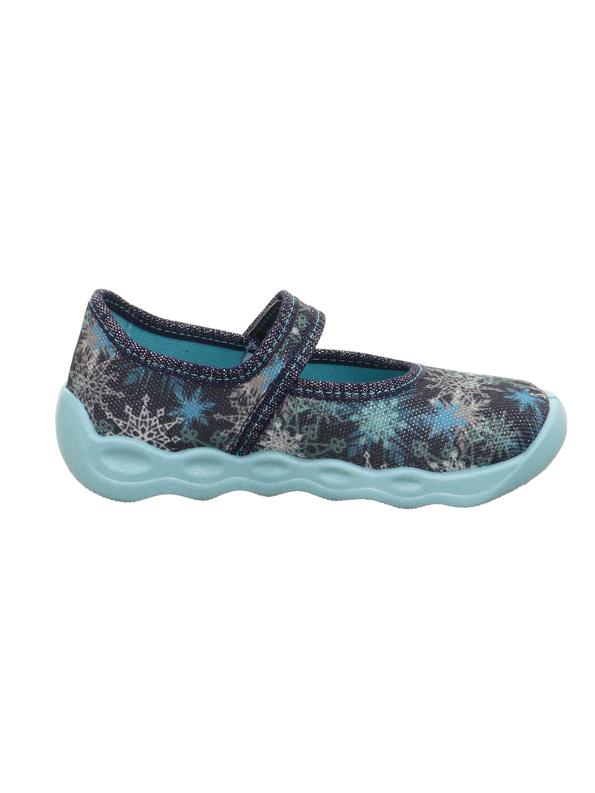 Superfit Mädchen Bubble Hausschuhe 1-006271, Blau Mehrfarbig 8020, 37 EU