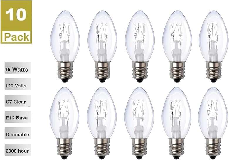 15 watt light bulbs wax warmer