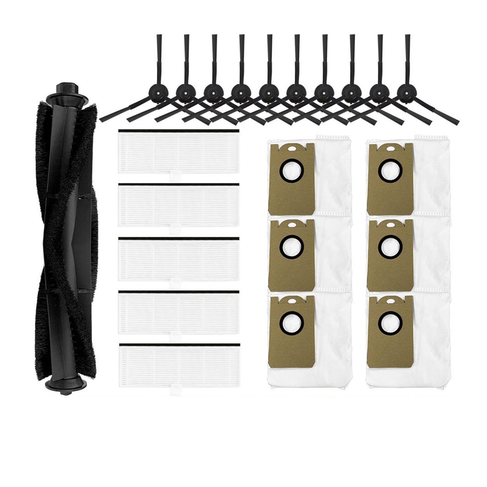 Filtro de Cepillo Lateral Principal, Bolsa for Polvo, paños de fregona, Piezas de Repuesto de Trapo, Accesorios de Repuesto compatibles con Limpiador S9(22-2)