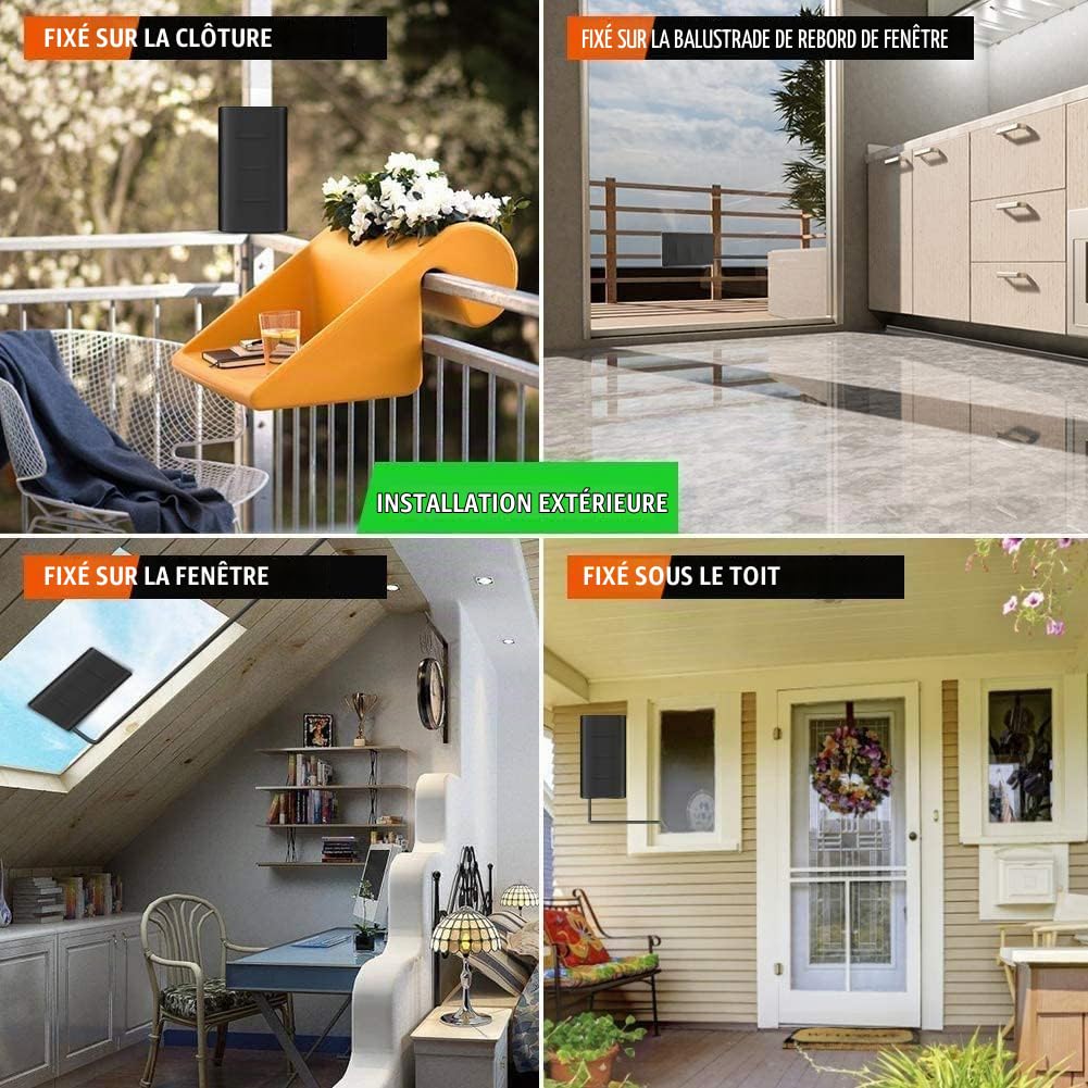 2026 Antenne TV Puissante pour Intérieur et Extérieur,Plage de Réception de 600 KM,Antennes HDTV Numérique,Compatible avec 4K 1080p Tous Les TV Intelligents,10M Câble Coaxial,TNT Amplificateur Signal