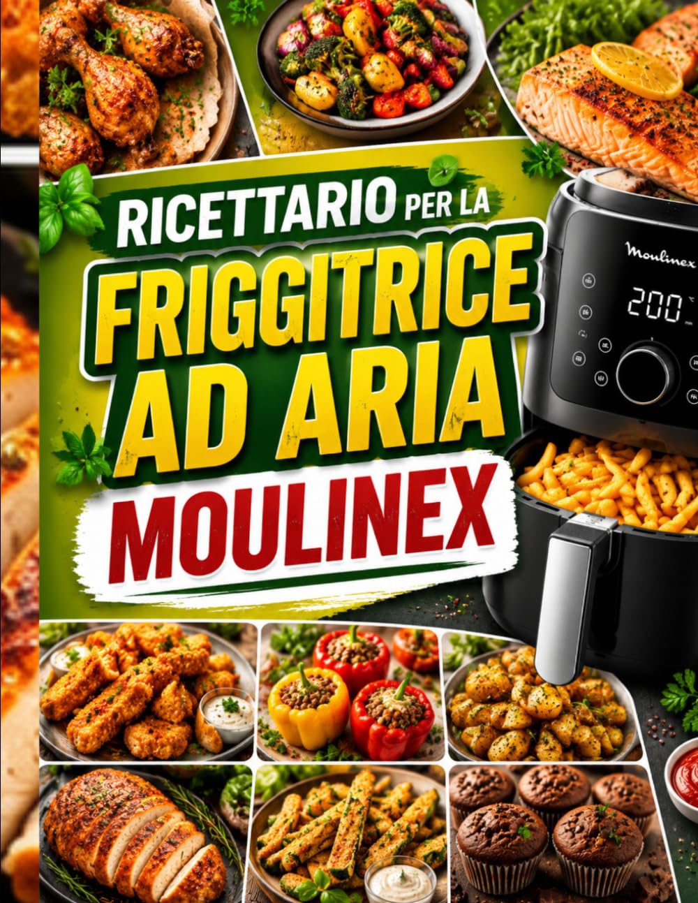 Ricettario per friggitrice ad aria Moulinex: Oltre 90 ricette facili e gustose per preparare pasti croccanti e salutari, risparmiare tempo in cucina e ottenere risultati perfetti ogni giorno