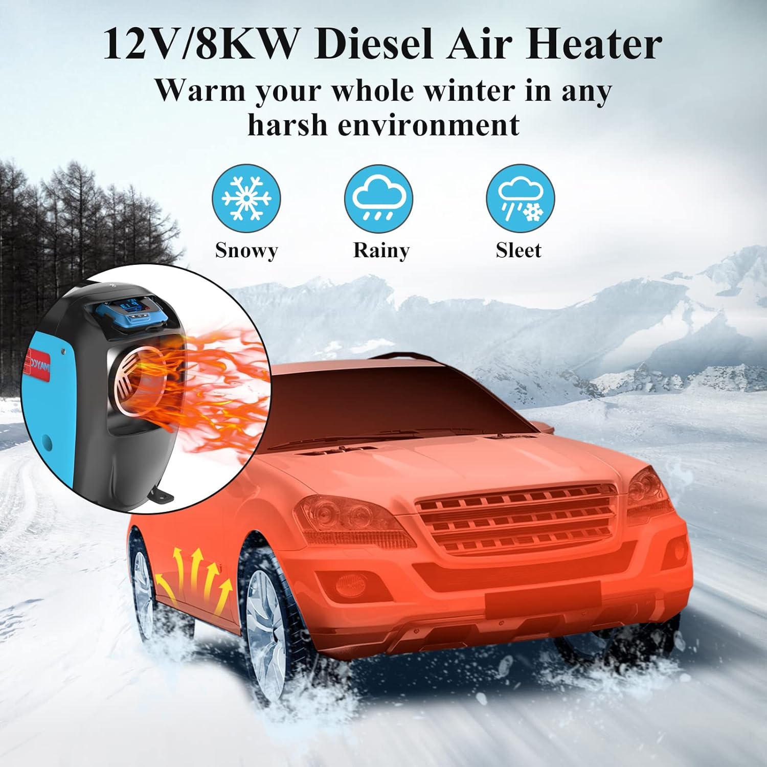 Diesel Air Heater providing warmth in harsh environments