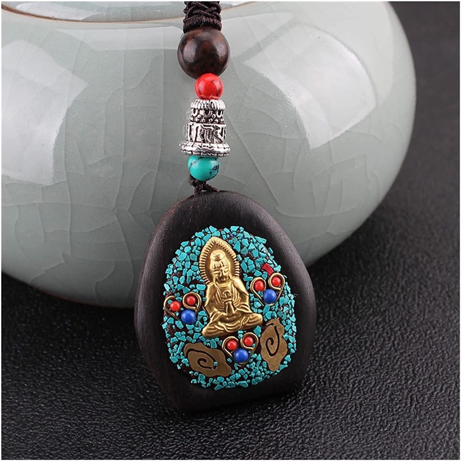 Collana Testa Di Buddha In Acciaio Inossidabile - Ciondolo Spirituale