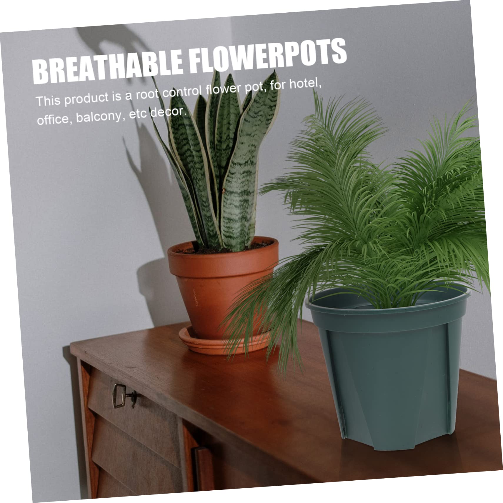 Toddmomy 5pièces Pot De Fleurs Rond Ventilation pour Contrôle Racine Contenant De Plantation pour Pépinière Pot pour Plante pour Jardin