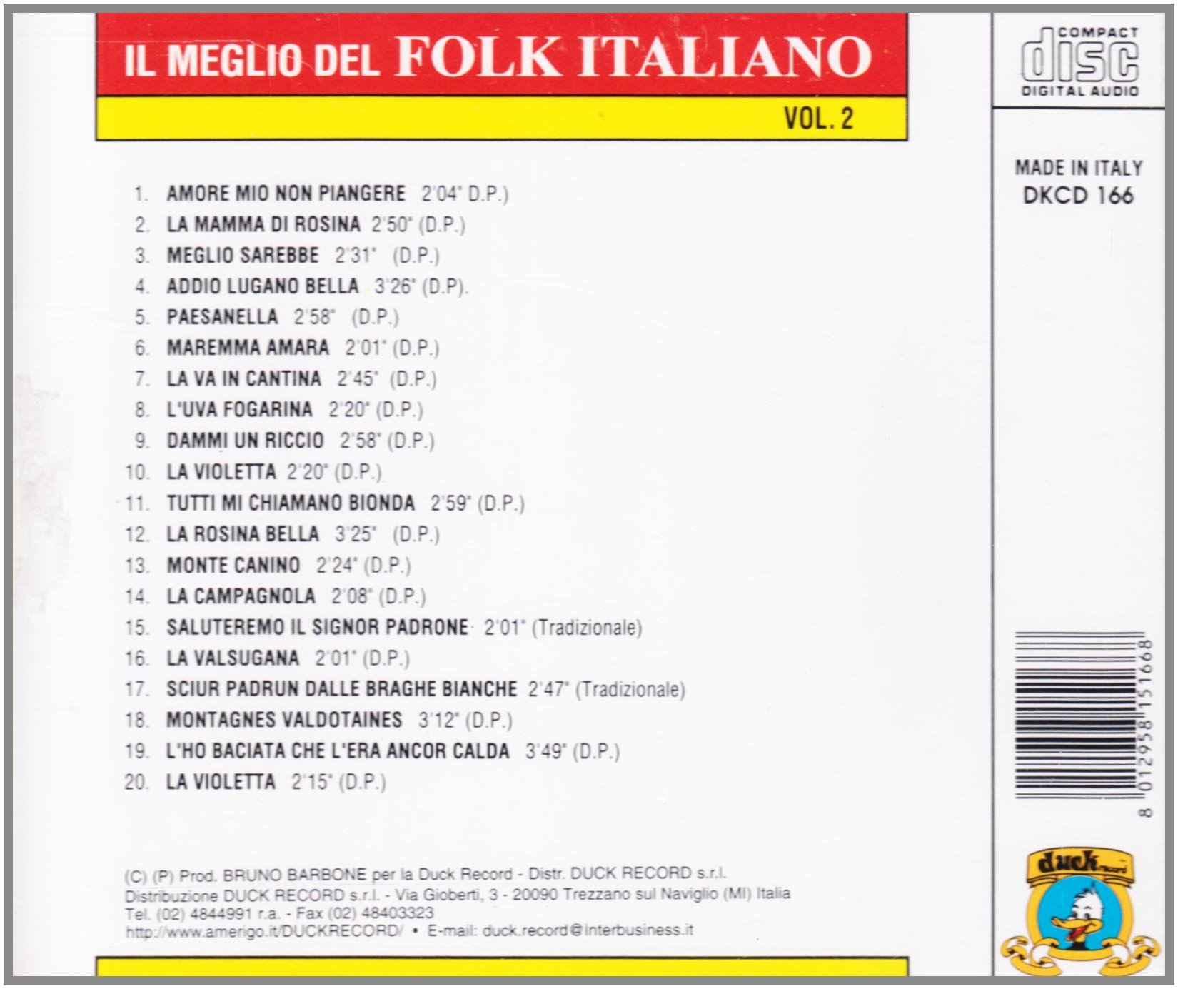 Il Meglio Del Folk It.2 Vol.
