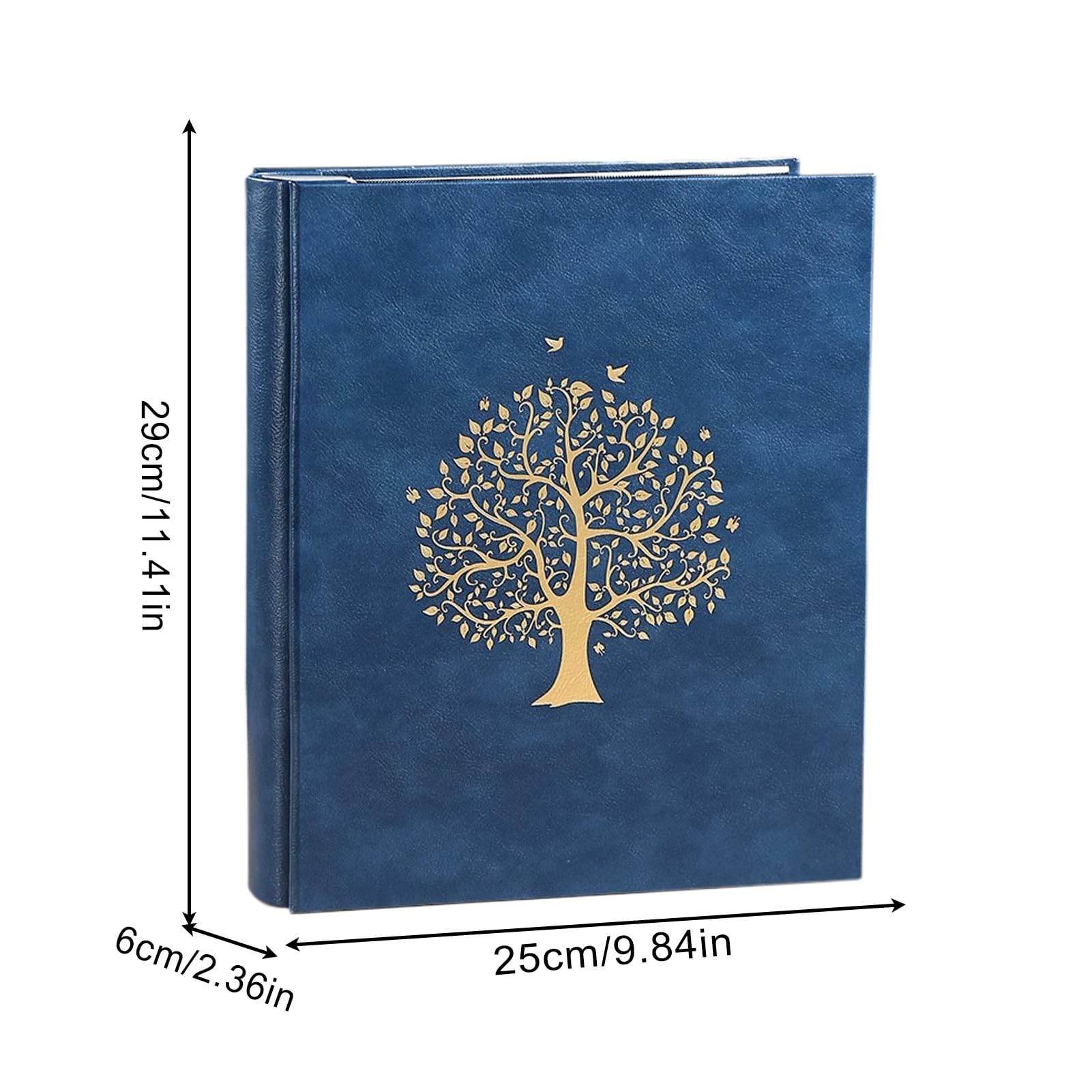 Fotoalbum Buch Modernes 18 cm Album mit großem Fassungsvermögen für 400 | Hochzeitsfotoalbum Hochzeit, , Abschluss, Reise, Urlaub, , Schule, , Gedenken