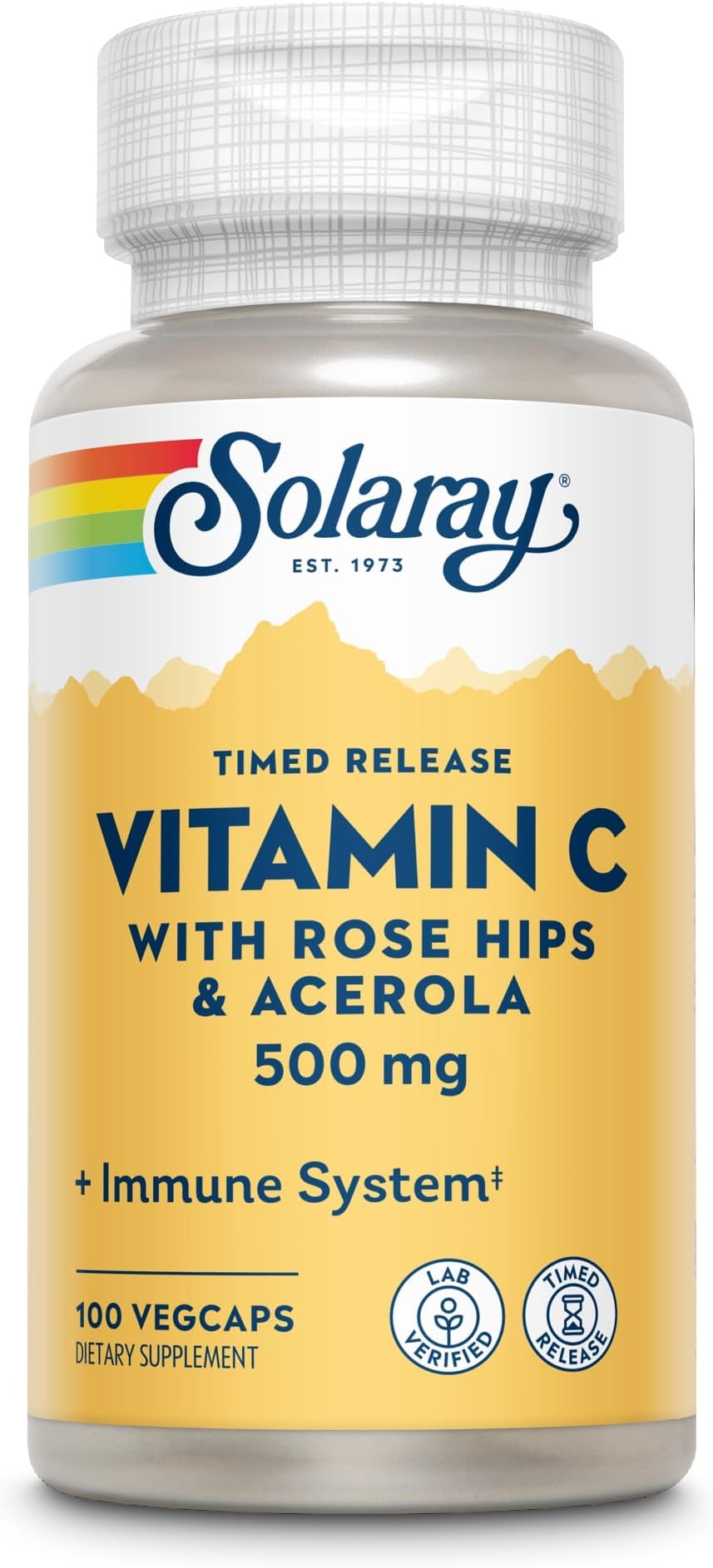 Solaray, Vitamin C 500Mg Capsules, 100 Count