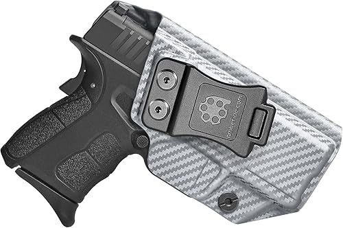 Amberide IWB & OWB KYDEX Holster Fit Springfield XD-S 3.3" & XD-S MOD.2 3.3" Pistol, Inside Waistband Concealed Carry, Adjustable Cant &