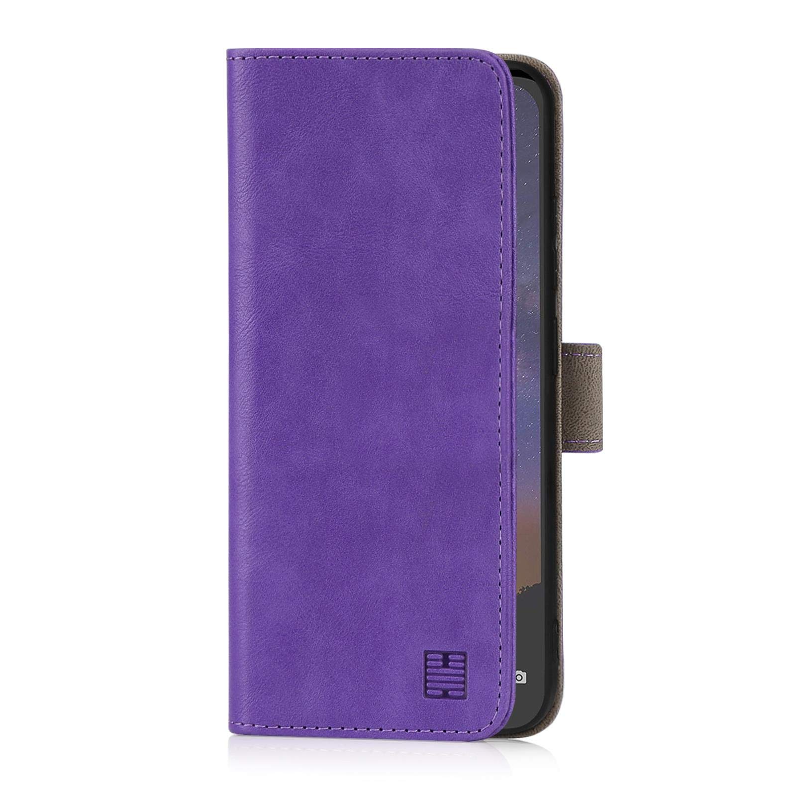 32nd Custodia A Portafoglio In Pelle PU Per Nokia 2.2 (2019): Cover Con Slot Per Carte E Chiusura Magnetica (Viola) - 4