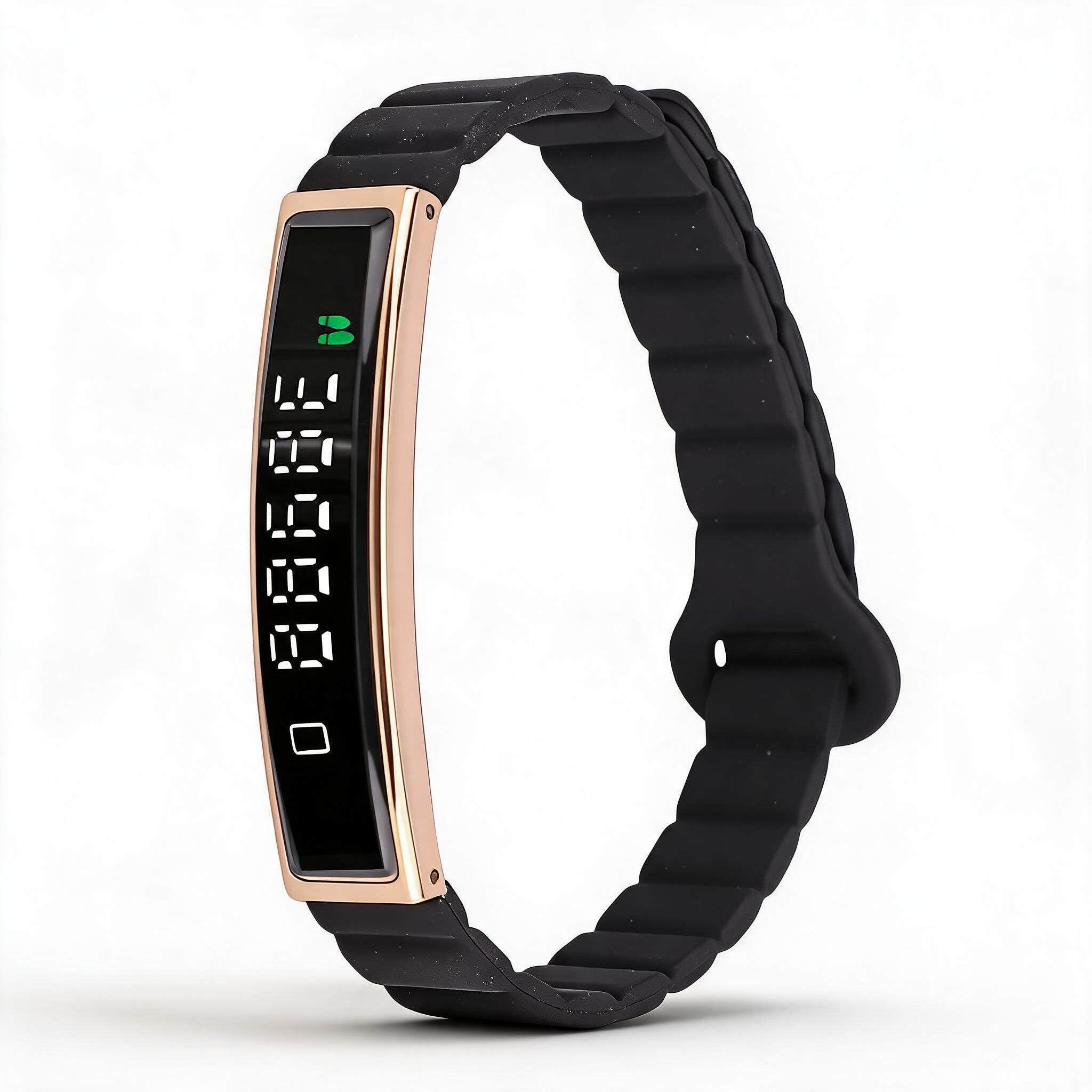 Dpofirs Tracker de Fitness de Brazalete Inteligente, con Correa Magnética, Bluetooth 5.3, Cámara Remota, Monitor de Sueño, Contador de Pasos, Pulsera de Actividad a Prueba de Agua por (Gold)