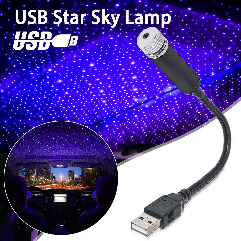 Projecteur LED Weinsamkeit - Plafond Voiture Ou Maison - Effet Ciel étoilé - USB Portable - Multicolore