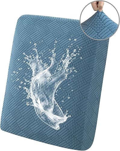 Miniatura 38 de Easy-Going Fundas de cojín impermeables para sofás y sofás, funda de asiento de sofá de jacquard elástica de repuesto para perros, mascotas y niños,