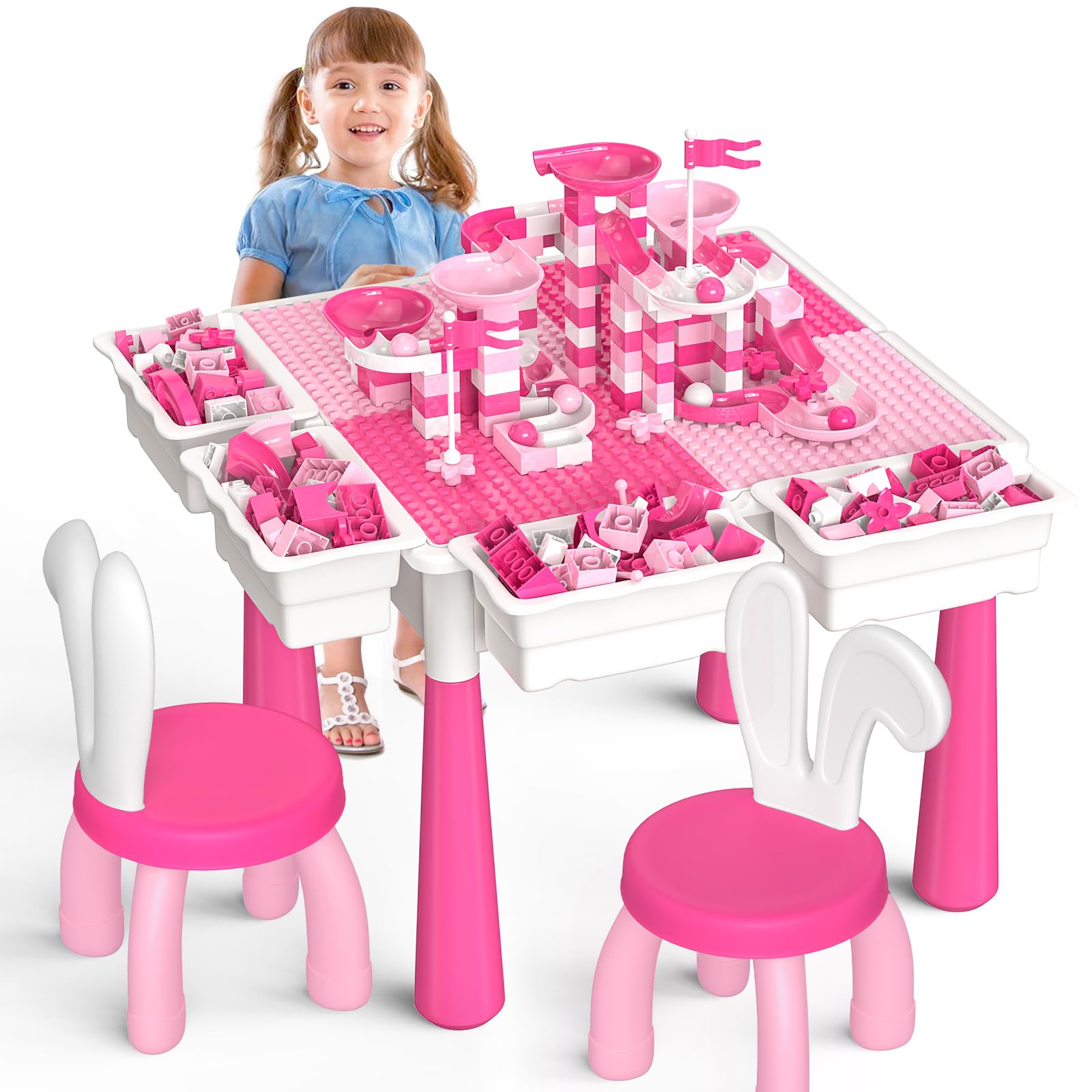 OCATO Kids Table and Chair Set Kid Water Table Activity Tables