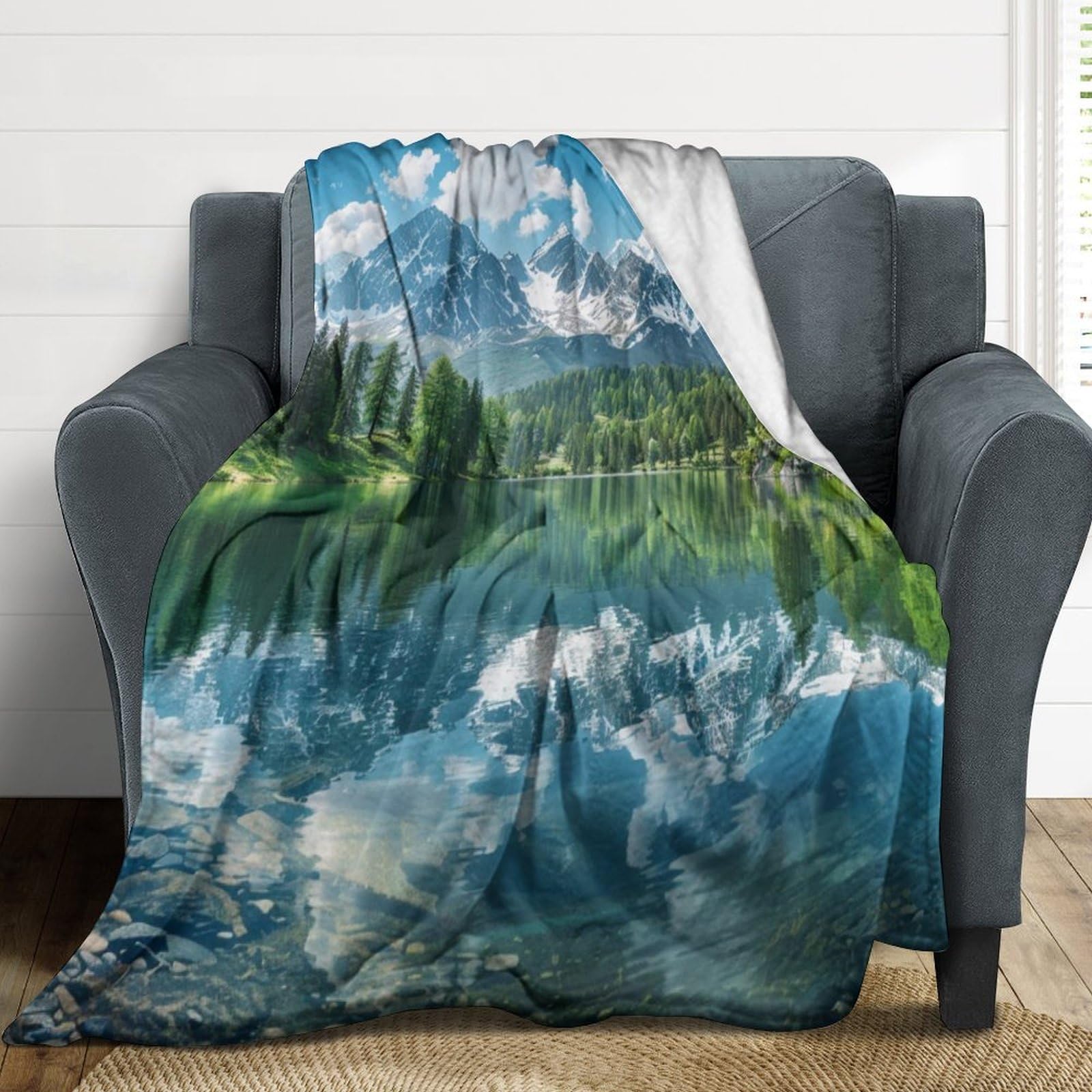 Couverture douillette flanelle plaid anti froid pour canapé moelleux