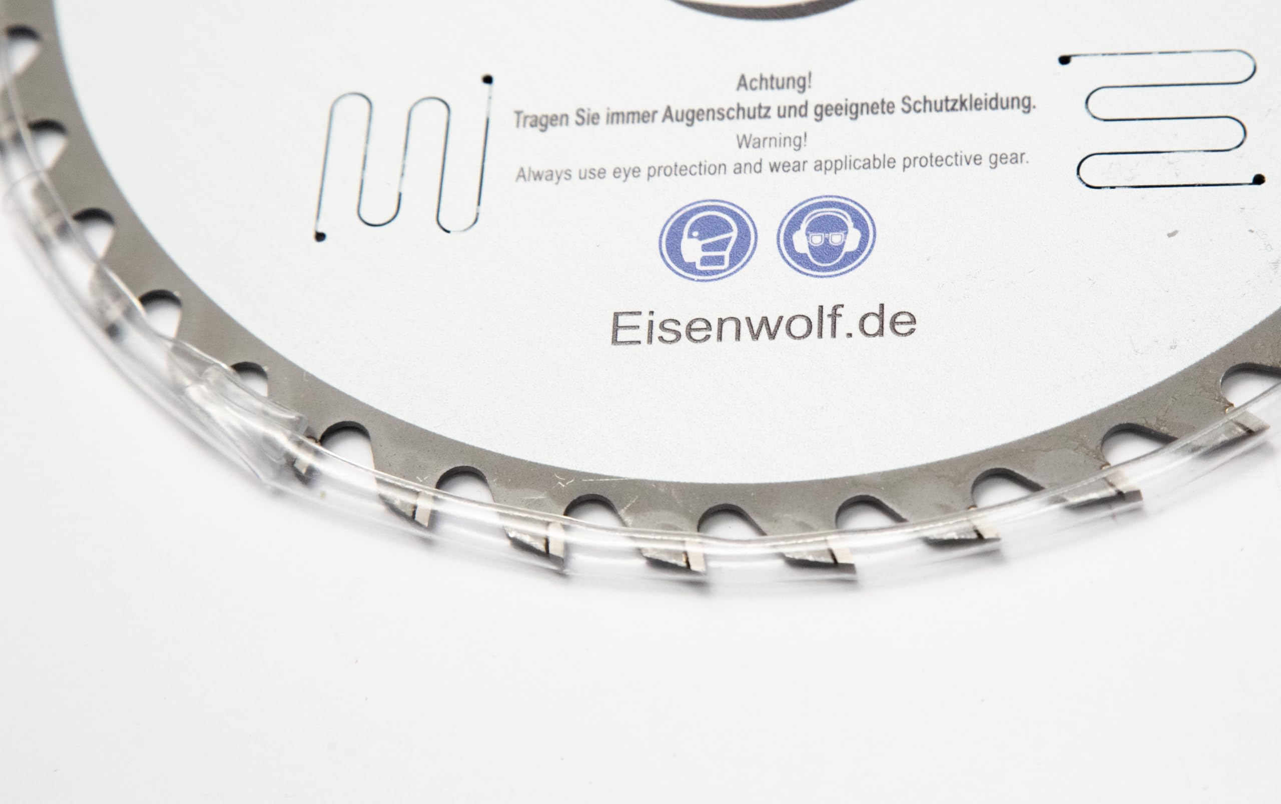 Eisenwolf 200 x 20 mm completamente temprata e tesa, durevole e resistente, lama per sega circolare per legno con 40 denti TCT inclinati e tagli laser per ridurre il rumore