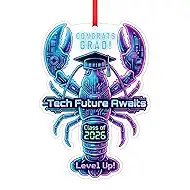 WaaHome Hot Topic Lobster Graduation Ornaments 2026 - Cyber Style College Graduation Gifts for Men Women - High School Grad Gifts for Him Her Boys Girls - Tech Future Awaits