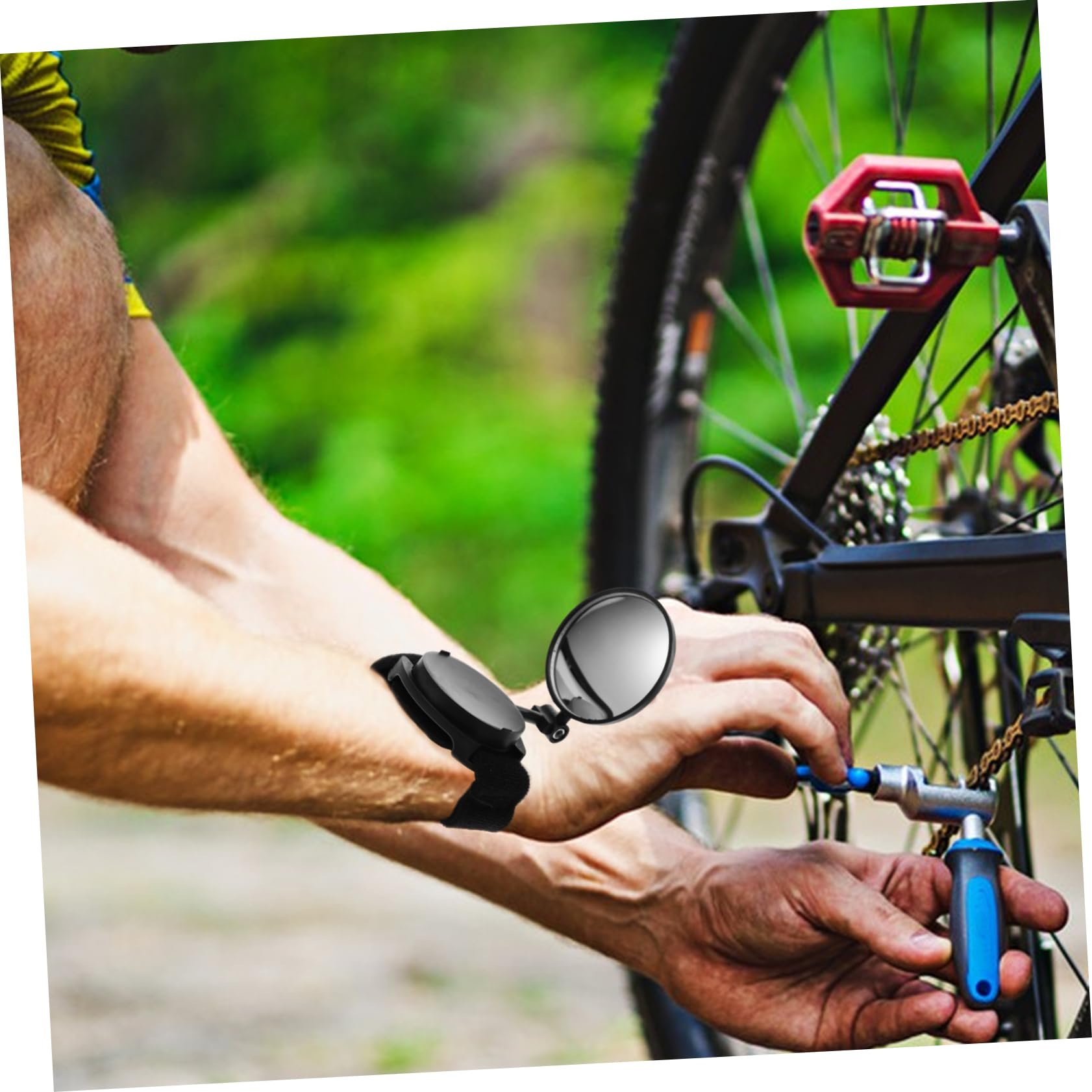 ifundom 3 Specchietto Retrovisore per con Bracciale Sicurezza e Visione Accessorio per Mountain Bike Design Resistente Ciclisti