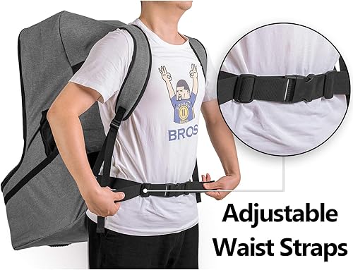 Miniatura 3 de LUXJA Bolsa de viaje para asiento de automóvil, bolsa de avión con correas acolchadas para mochila y correas ajustables en la cintura para viajes