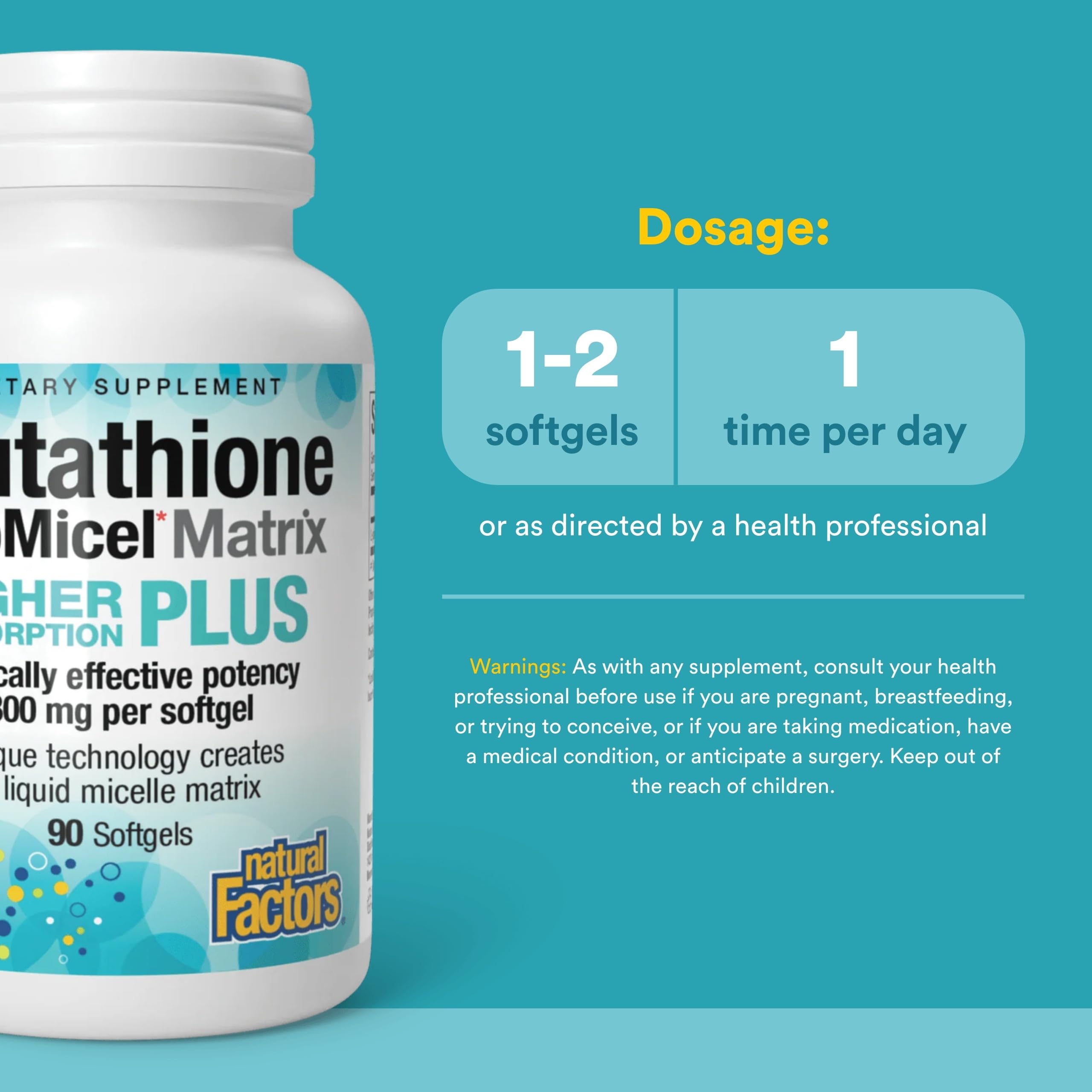 glutathione natural factors Amazon.com: Natural Factors Glutathione LipoMicel Matrix 300 mg -  Antioxidant Supplement for Healthy Aging & Immune Support - Non-GMO,  Gluten-Free & Dairy-Free