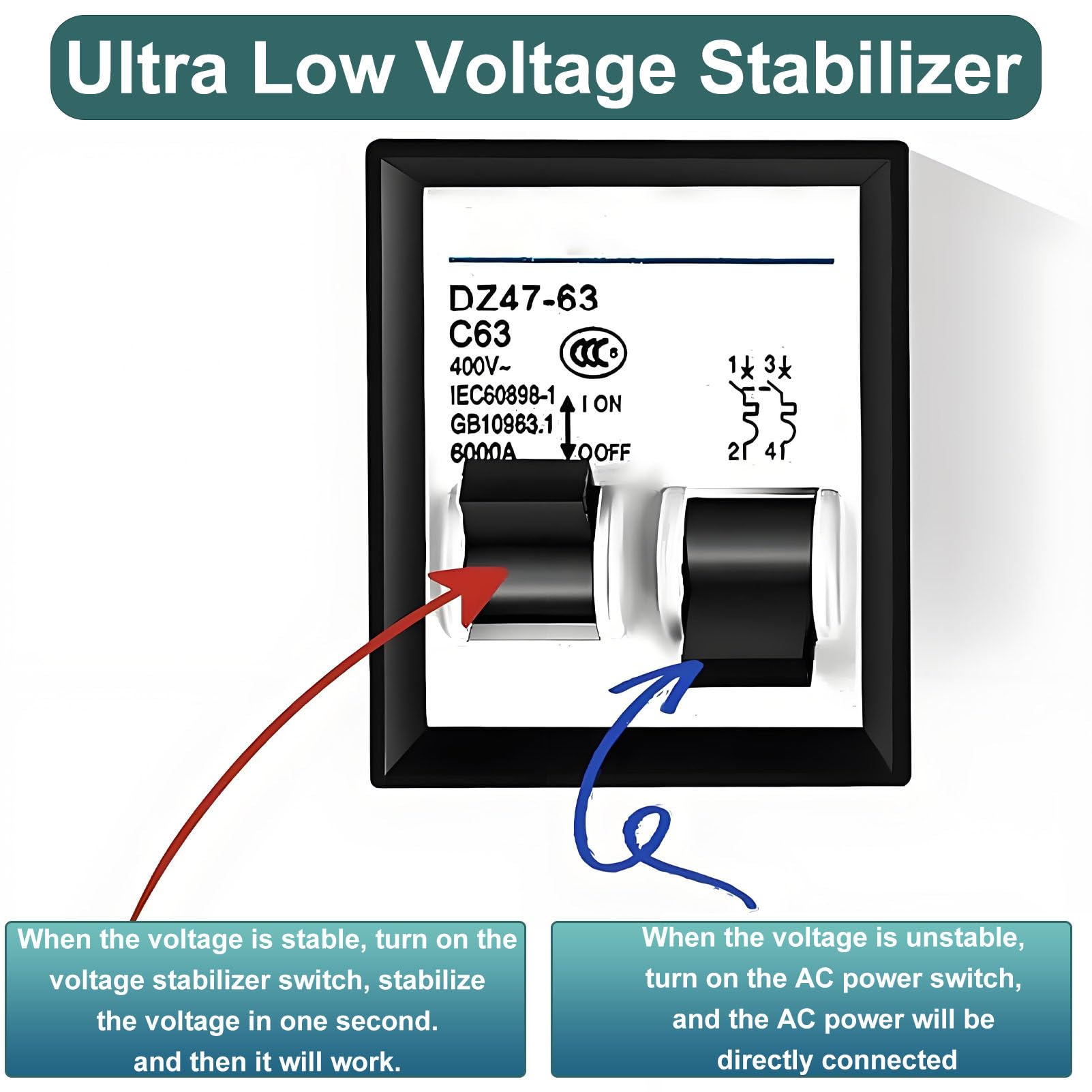 Estabilizador de Voltaje automático, estabilizador de CA monofásico, estabilizador de Voltaje doméstico de Alta Potencia, para refrigeradores y Aires acondicionados. 6800W