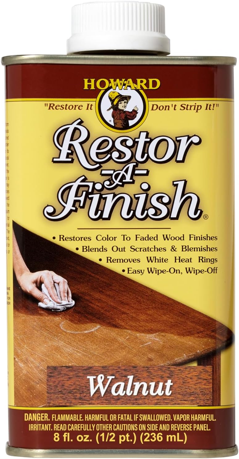 Howard Restor-A-Finish Walnut RF4008 Restore The Original Finish on Wooden Furniture 236ml