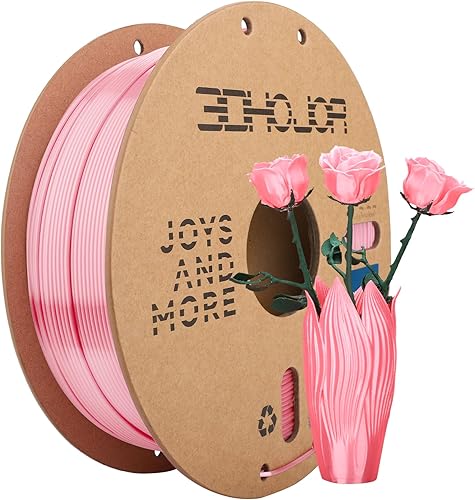 Miniatura 13 de Filamento PLA Seda Oro, Filamento PLA Seda 1.75mm para Impresora 3D, Carrete de Cartón de 1kg (2.2lbs), Precisión Dimensional +/- 0.03 mm,