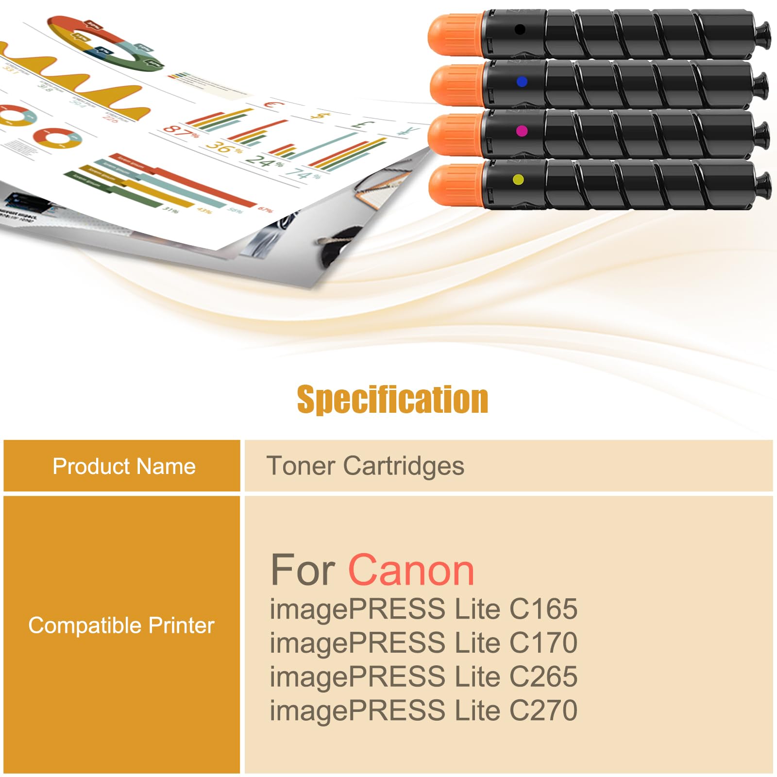 Canon キヤノン　トナー　C165/C170/C265/C270 T07 Amazon.com: Toner Cartridges Compatible with Canon