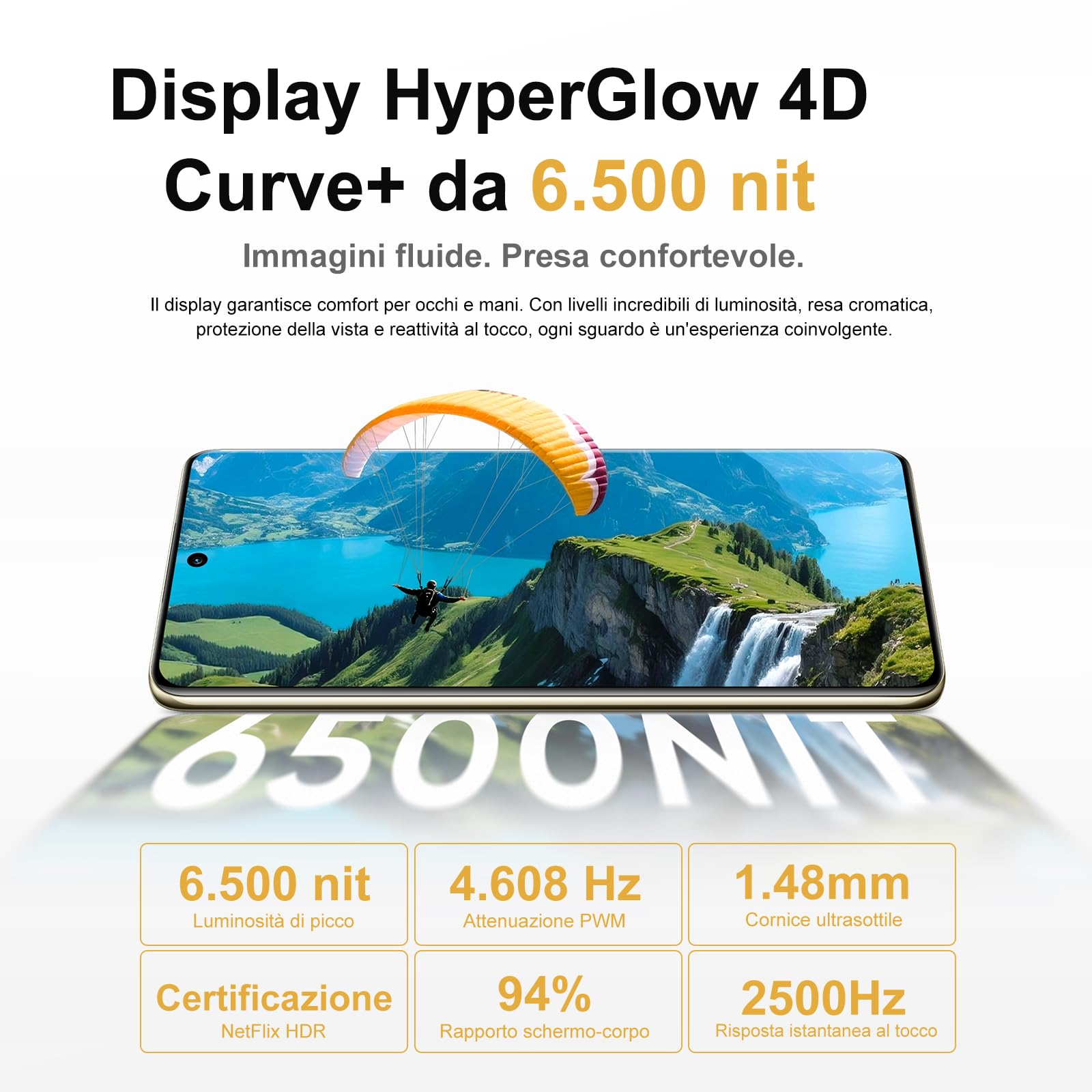realme 16 Pro+ Smartphone 5G,8+256GB,Display AMOLED 6,8" 1,5K 144 Hz,Fotocamera Principale 200MP OIS & Obiettivo Teleobiettivo 3,5x,Batteria 7000mAh, IP68/IP69K (Master Grey, 256, GB, 8, GB)