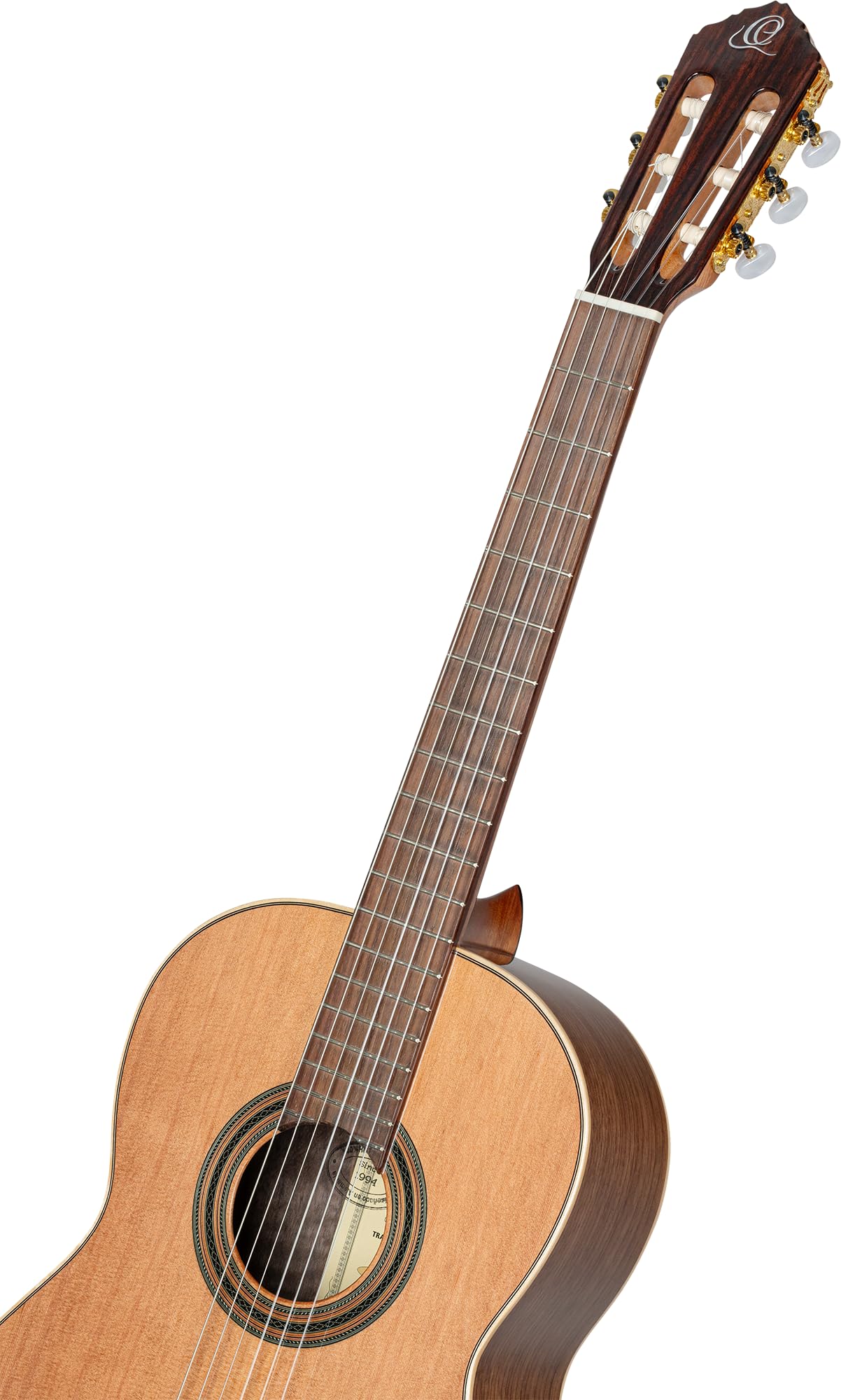 Ortega Traditional Series - Chitarra con corde in nylon, realizzata a mano in Spagna, con manico sottile e custodia professionale (R20GSNWN)