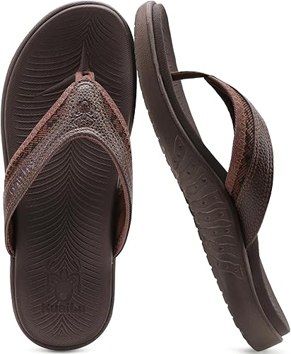 Miniatura 2 de KuaiLu Sandalias deportivas para hombre, cómodas, ortopédicas, con soporte de arco para fascitis plantar, para exteriores, verano, playa, talla 7  15