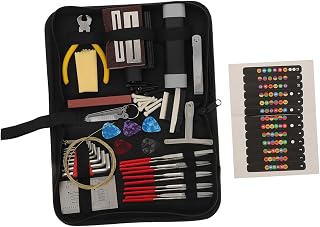 UPKOCH 72-Piece Multi-Function Guitar Repair Kit Cleaning Tools Instrument Maintenance Accessories Portable Guitar Companion for Acoustic and Electric