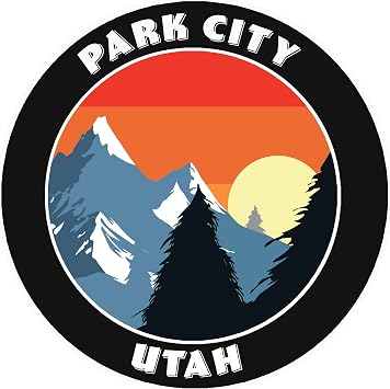Park City, Utah Decorative Car Truck Decal Window Sticker Vinyl Die-Cut Wildlife Travel Adventure Vacation Tourist Souvenir