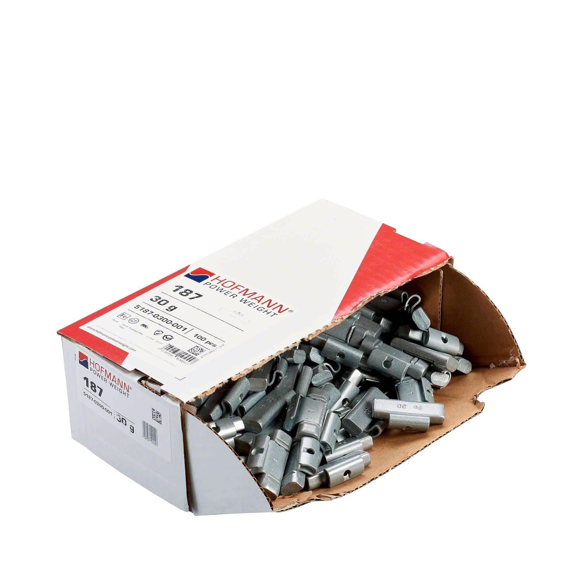 Hofmann Power Weight 100x Schlaggewicht Stahlfelgen 30g, Auswuchtgewichte Sommer-/Winterreifen, Wuchtgewicht Stahlfelgen