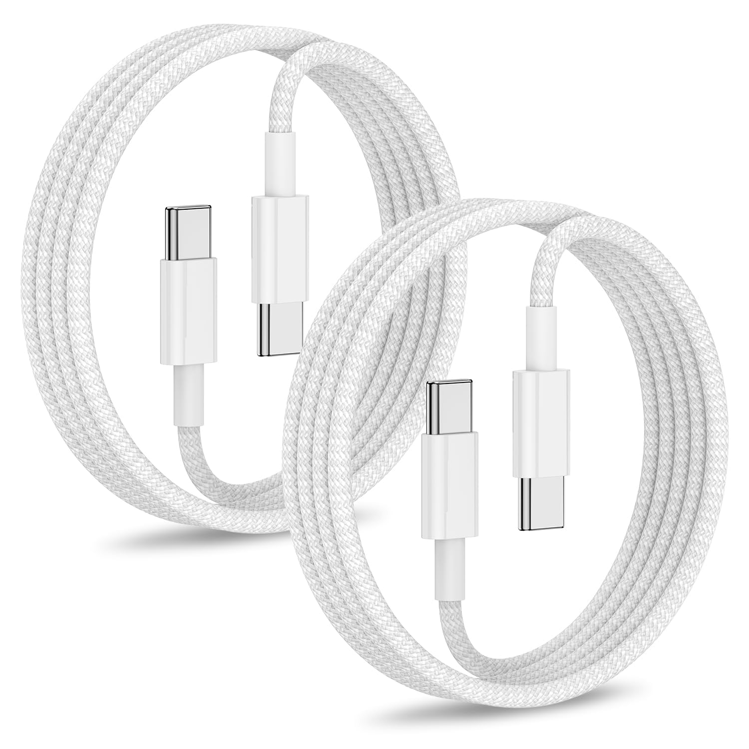 OJOS [2 Pack] Type C to Type C Fast Charging Cord 3 Ft Compatible with iPhone 16, 16 Plus, 16 Pro Max, iPhone 16 Plus Series, iPhone 15 MacBook, Samsung S24 Ultra, S23 Ultra, Ipad, USB-C 60W (White) (B0CRB5B4H1) Amazon Price History, Amazon Price Tracker
