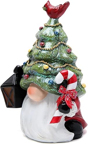 Miniatura 2 de Hodao Decoraciones de gnomos de Navidad de 7.75 pulgadas, figuras de gnomo de árbol de Navidad, lámpara de luz, decoraciones de gnomos hechos a