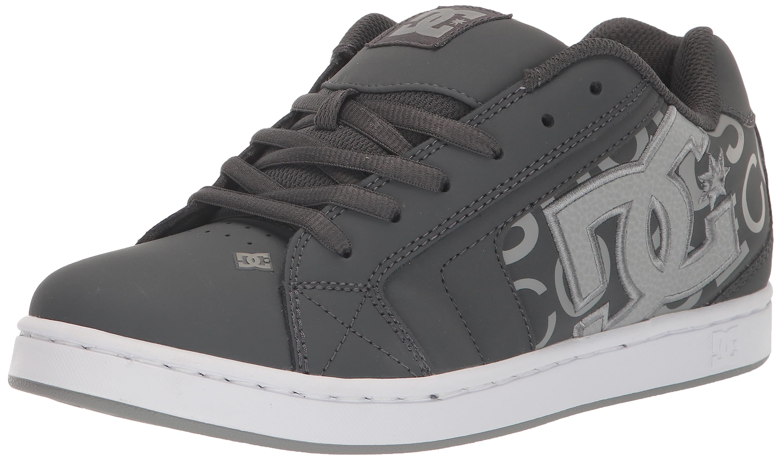 DC Mens Net Low Top Lace Up Casual Skate Shoe Sneaker