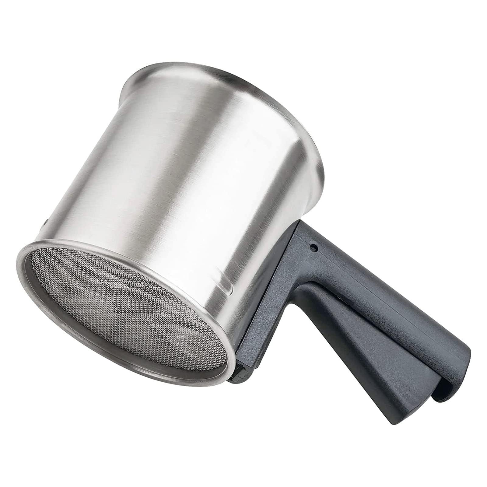 Flour Sifter for Baking,3 cup Thickened Premium Stainless Steel Flour Sifter With Fine Mesh For Baking Cakes,Pastries,Pies,Bread and Desserts,Hand Press Squeeze Sieve/Ideal Gift for Baker