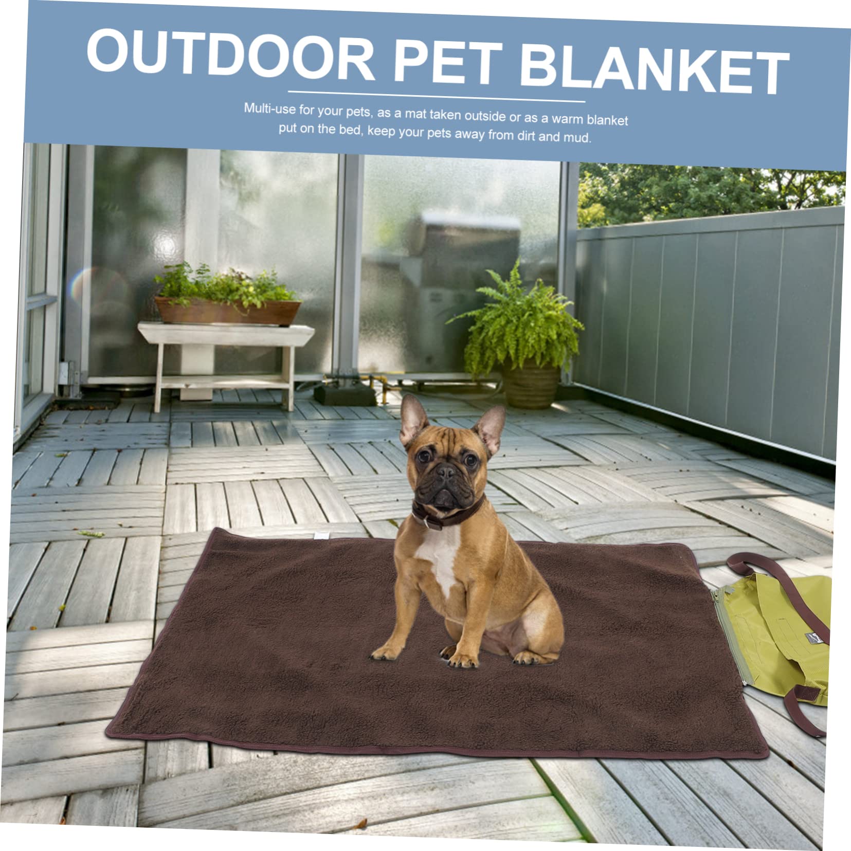 TOYANDONA Faltbare Haustierdecke aus Wolle Leichte und Portable Hundematte für Katzen und Hunde zum Schutz vor Schmutz für Outdoor Einsätze