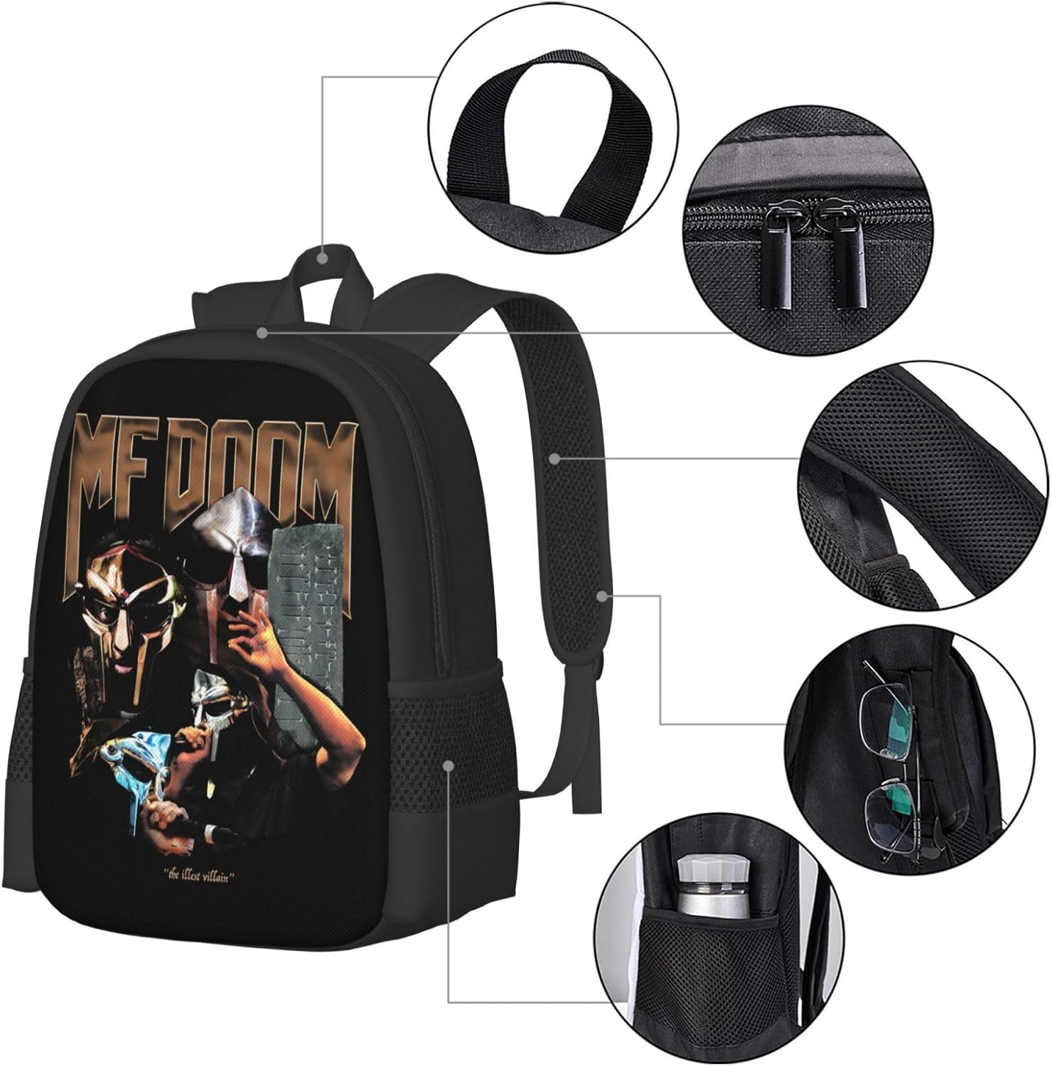 Dr Dooom Backpack, Marvel Comics Backpack, Student Backpack, Back To School Gift